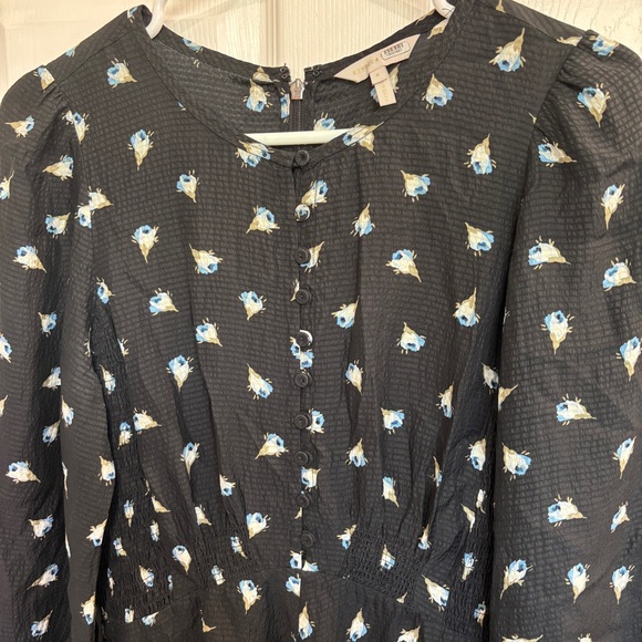 Rebecca Taylor Long Sleeve Silk Brigette Dress - Picture 7 of 10